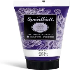 Water Soluble Block Printing Ink &ndash; Bold Color With Satin Finish AP Non-Toxic 2.5 Fl. Oz.,Violet