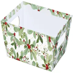 Pack/6: Holiday Berries Baskety Tray - 9 x 7 x 3-1/2"