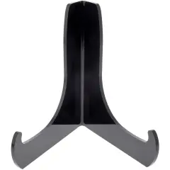 Plymor Black Acrylic 60-Degree Angle Easel With Deep Support Ledges, 6" H x 5.75" W x 4.75" D