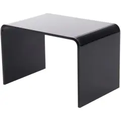 Plymor Black Acrylic Rectangular Display Riser, 3" H x 4.5" W x 3" D (1/8" thick)