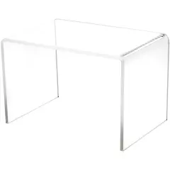 Plymor Clear Acrylic Rectangular Display Riser, 6" H x 9" W x 6" D (1/4" thick)