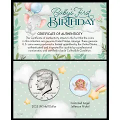 2025 Baby's First Birthday Collectible Coin Card