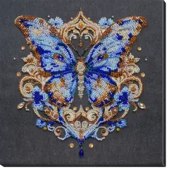 Bead Embroidery Kit - Luxurious sapphire