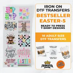 Best Seller Easter T-shirt Designs Premade DTF Gangsheet - DTF Bundle 5