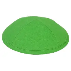 Kippah Green Deluxe Linen