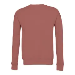 Bella + Canvas Unisex Sponge Fleece Drop Shoulder Sweatshirt - Mauve, Medium