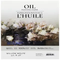 Willow Wolfe Zero Prep Oil Paper Pad 9"X12"-12 Sheets