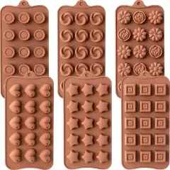 6 Pack Chocolate Molds