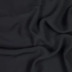 1 Yard Gray High Twist Silk Georgette Fabric Lightweight Draping 42 Inch Width