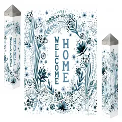 Blue Garden Art Pole 20 Inches Tall