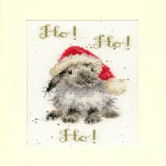 Christmas Card - Ho! Ho! Ho! XMAS49 Counted Cross Stitch Kit