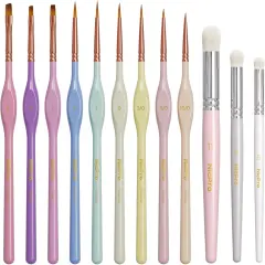 2PCS Fine Detail Paint Brush Drybrush Set