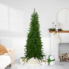 Northlight Canadian Pine Artificial Pencil Christmas Tree - 6.5' - Unlit Green