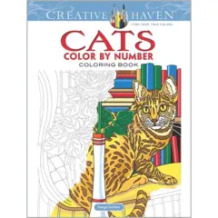 DoverCats Color by Number Coloring Book Multi