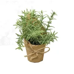 6" Springerri Faux Potted Plant Filled with Decorative Soil