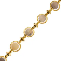 John Bead 10mm Solar System Universe Galaxy 7" Bead Strand Saturn