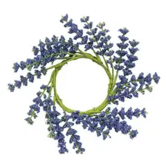 Blue Astilbe Candle Ring 3"