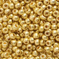 John Bead 6/0 Metallic Solgel Czech Glass Seed Beads, 500g Light Gold