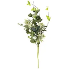 21&rdquo; Long Mixed Queen Ann Heather Spray with Green Paper-Wrapped Stem and Branches