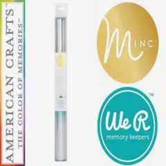 American Crafts Minc Reactive Foil 12.25"x5' Roll Teal/Silver Ombre 312991 HS