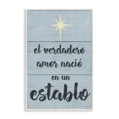 Stupell Industries Amor Verdadero en un Establo Framed Giclee Art White Framed