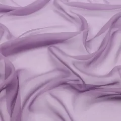 1 Yard Dusk Mauve Premium Silk Chiffon Solid Lightweight Fabric 44 Inch Width