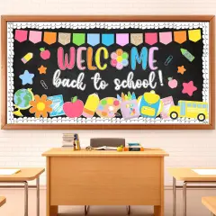 64Pcs Back to School Bulletin Board Set