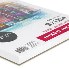 artPOP! Mixed Media Pad, 9" x 12", 60 Sheets, 110 lb (165 gsm), Acid Free, For Wet and Dry Media, Double Wirebound Sketchpad for Graphite, Colored Pencil, Watercolors, Markers, Pastels