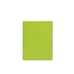 Fabriano Ecoqua Original Spiral-Bound Notebook, A5, 70 Sheets Lime