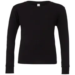 BELLA + CANVAS&reg; Youth Jersey Long-Sleeve T-Shirt BLACK