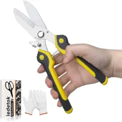 Scissors Heavy duty 9-inch, Shears Multipurpose, Easy Cutting Iron Sheet, Carpet, Tin, Wires