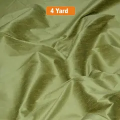 Polyester Silk Fabric Faux Silk Dupioni Fabric Light Olive