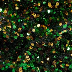 1 Yard Stretch Velvet Sequin Fabric 2 Way Polyester Spandex 36" x 60" Length by Width Black/Green/G