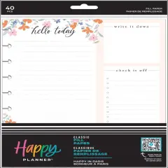 Happy Planner Classic Fill Paper-Happy In Paris