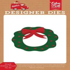 Santa's Christmas Delivery Small Die Set-Simple Holiday Wreath