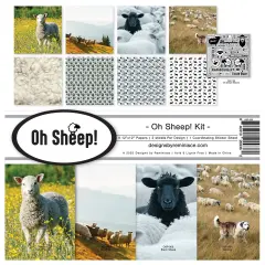 Reminisce Collection Kit 12"X12"-Oh Sheep!