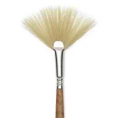 Escoda Futura Synthetic Bristle Brush - Series 5430, Fan, Size 4, Long Handle