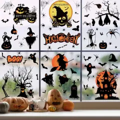 9 Sheets of Pumpkin Head Halloween Decals