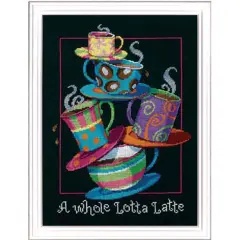 DimensionsA Whole Lotta Latte Counted Cross-Stitch Kit Multi