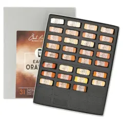 Richeson Soft Handrolled Pastels - Earth Oranges, Set of 33
