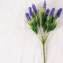 4pcs Lavender Flower Branch for Cheerful Table Decor Purple