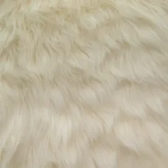 1 Yard Ivory Faux Fur Fabric 60 Inch Wide Luxury Shaggy Fabric for Crafts & Styling