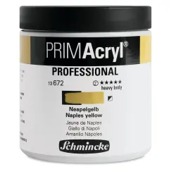 Schmincke Primacryl Professional Acrylic Paint - Naples Yellow, 237 ml Jar