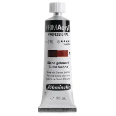 Schmincke Primacryl Professional Acrylic Paint - Burnt Sienna, 35 ml Tube