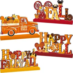 4pcs Fall Decorations for Home Table Decor