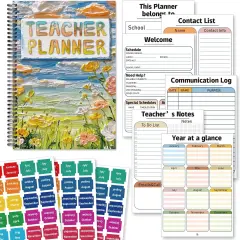 Teacher Planner Book - A4 Size (Oil Painting)