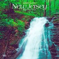 New Jersey Wild & Scenic | 2026 12 x 24 Inch (Hanging) Monthly Square Wall Calendar | Plastic-Free