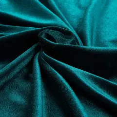 1 Yard Stretch Velvet Fabric for Costumes Dancewear Apparel Upholstery and Crafts 58 60 Inch Width Teal Green