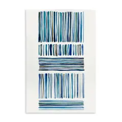 Stupell Industries Linear Cool Tone Stripes Wall Plaque By Hannah Dawson