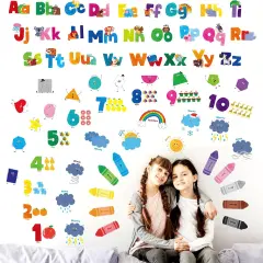 68 PCS Alphabet & Letters Wall Decals